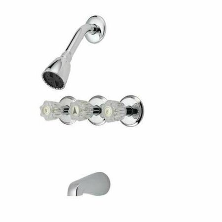 MUELLER INDUSTRIES Faucets B&K 3 Valve Tub/Shower 222-215